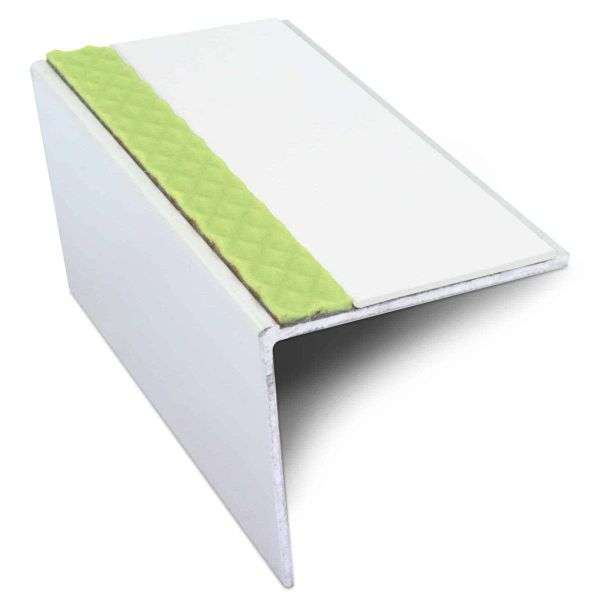 ASL20 57x55mm DDA Compliant Aluminium Non Slip Stair Nosing Edge Trim With Pvc Insert Stair Nosing etc