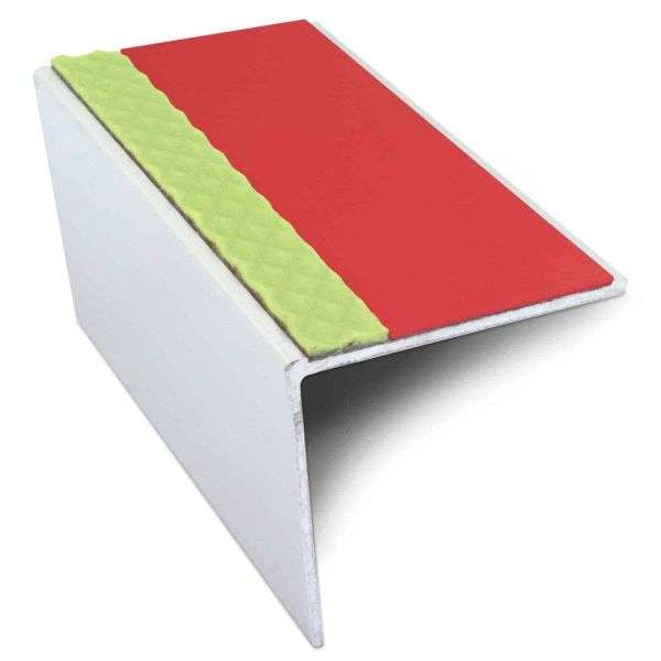 ASL20 57x55mm DDA Compliant Aluminium Non Slip Stair Nosing Edge Trim With Pvc Insert Stair Nosing etc