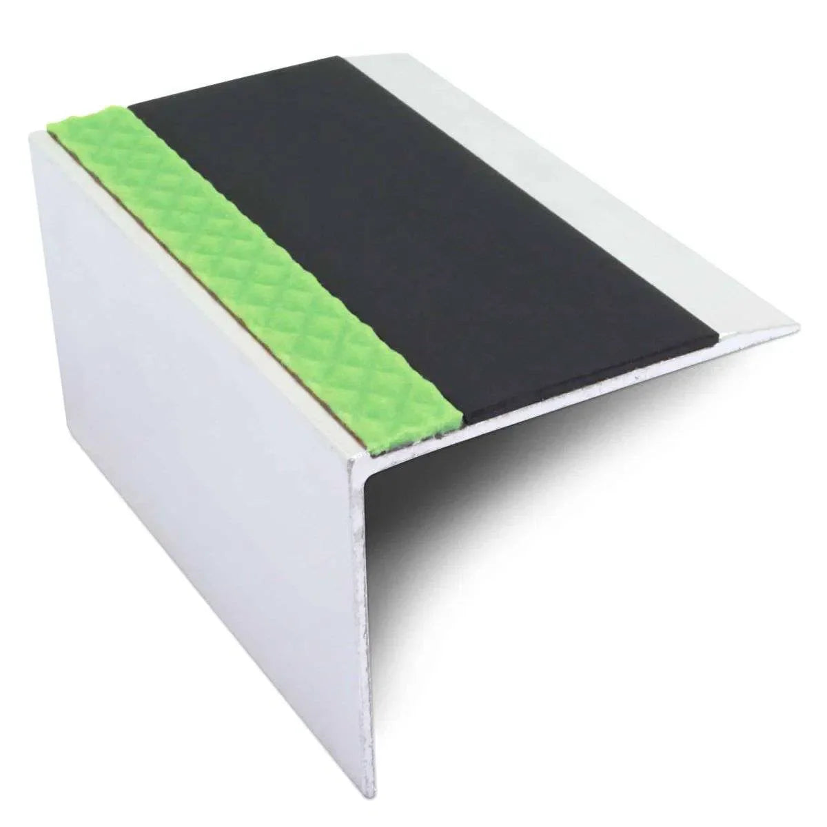 ASL21 67x55mm DDA Compliant Aluminium Non Slip Stair Nosing Edge Trim With Pvc Insert Stair Nosing etc