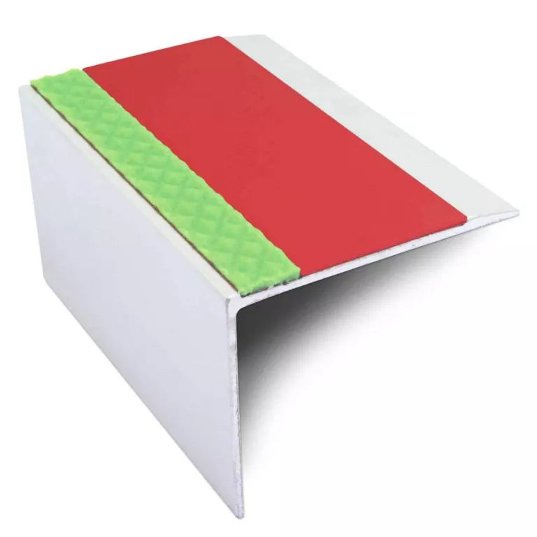 ASL21 67x55mm DDA Compliant Aluminium Non Slip Stair Nosing Edge Trim With Pvc Insert Stair Nosing etc