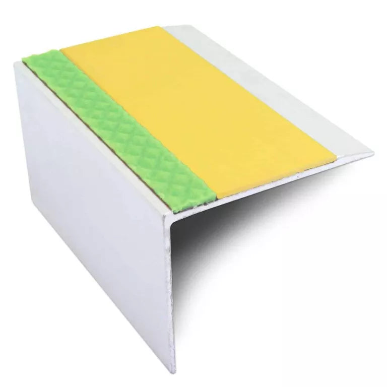 ASL21 67x55mm DDA Compliant Aluminium Non Slip Stair Nosing Edge Trim With Pvc Insert Stair Nosing etc