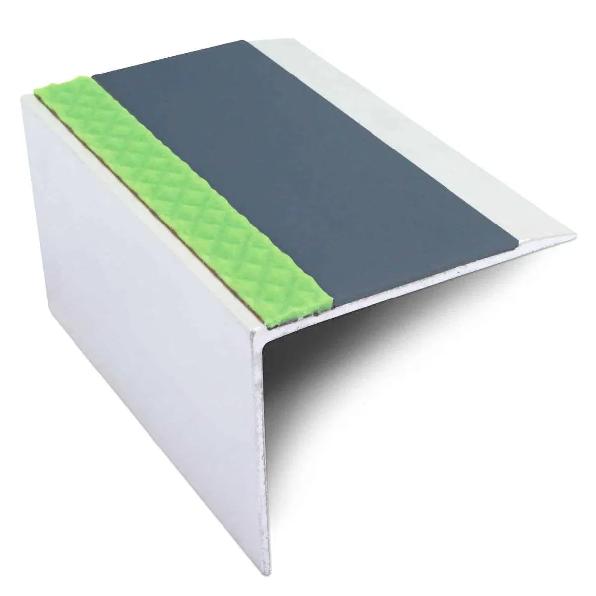 ASL21 67x55mm DDA Compliant Aluminium Non Slip Stair Nosing Edge Trim With Pvc Insert Stair Nosing etc