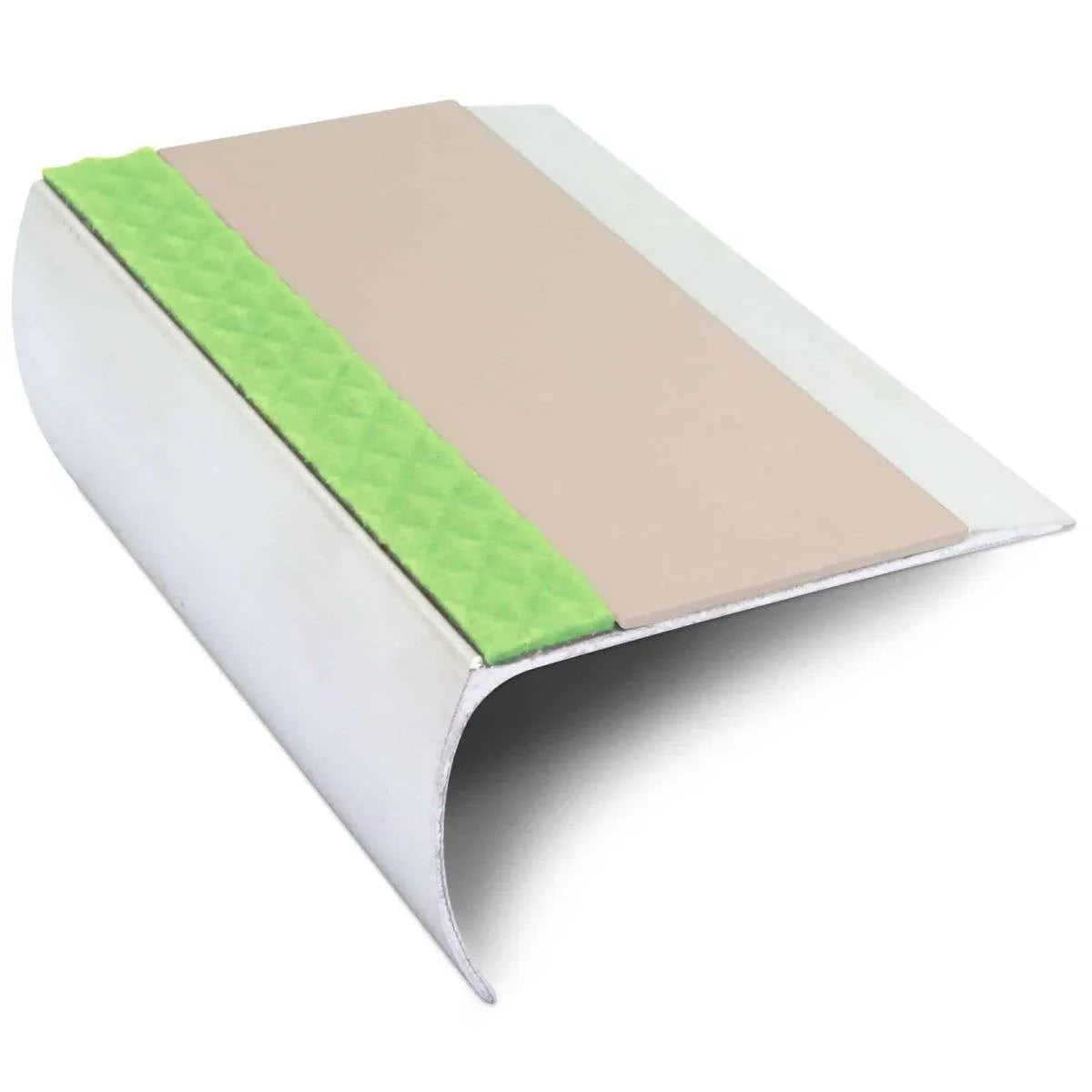 ASL25 69x40mm Aluminium Non Slip Stair Nosing Edge Trim With Pvc Insert Stair Nosing etc