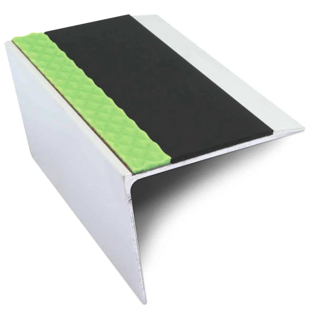 ASL26 67x55mm Tredsafe DDA Compliant Aluminium Non Slip Stair Nosing Edge Trim With Pvc Insert Stair Nosing etc