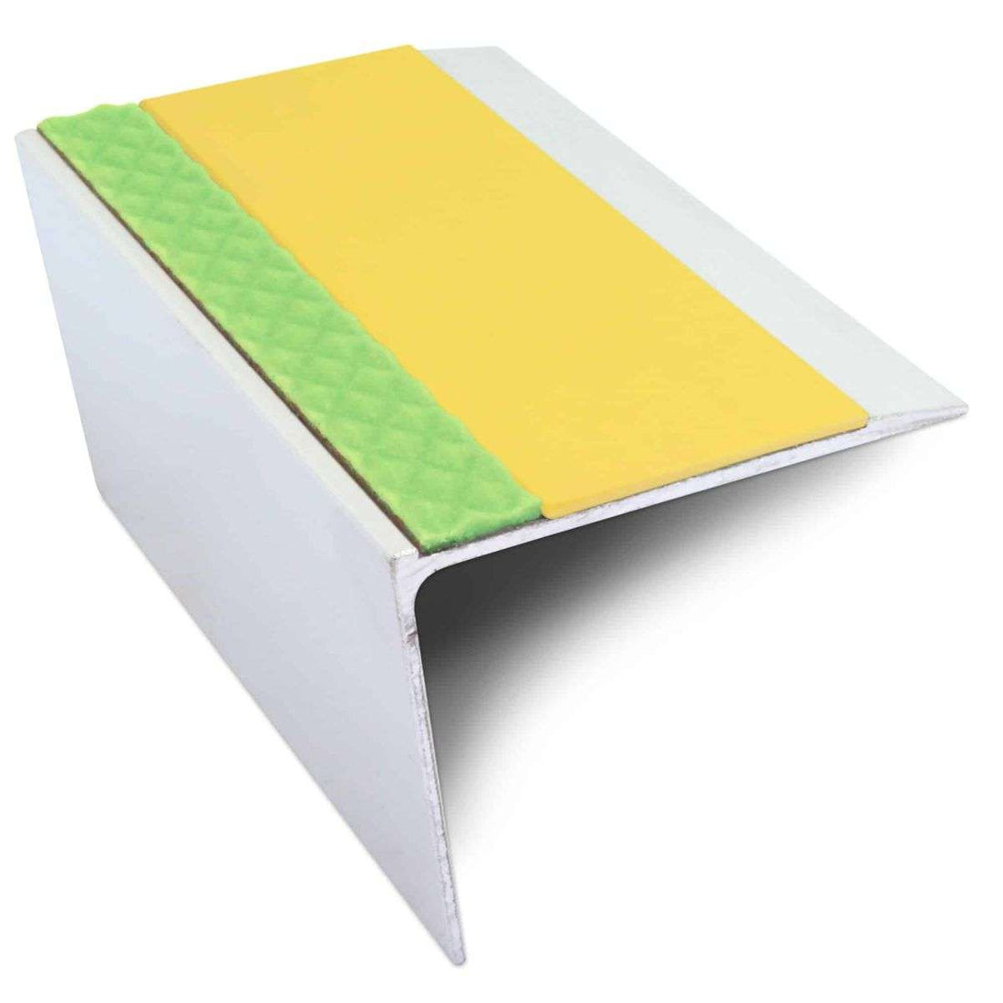 ASL26 67 x 55mm DDA Compliant Aluminium Non Slip Stair Nosing Edge Trim With PVC Insert