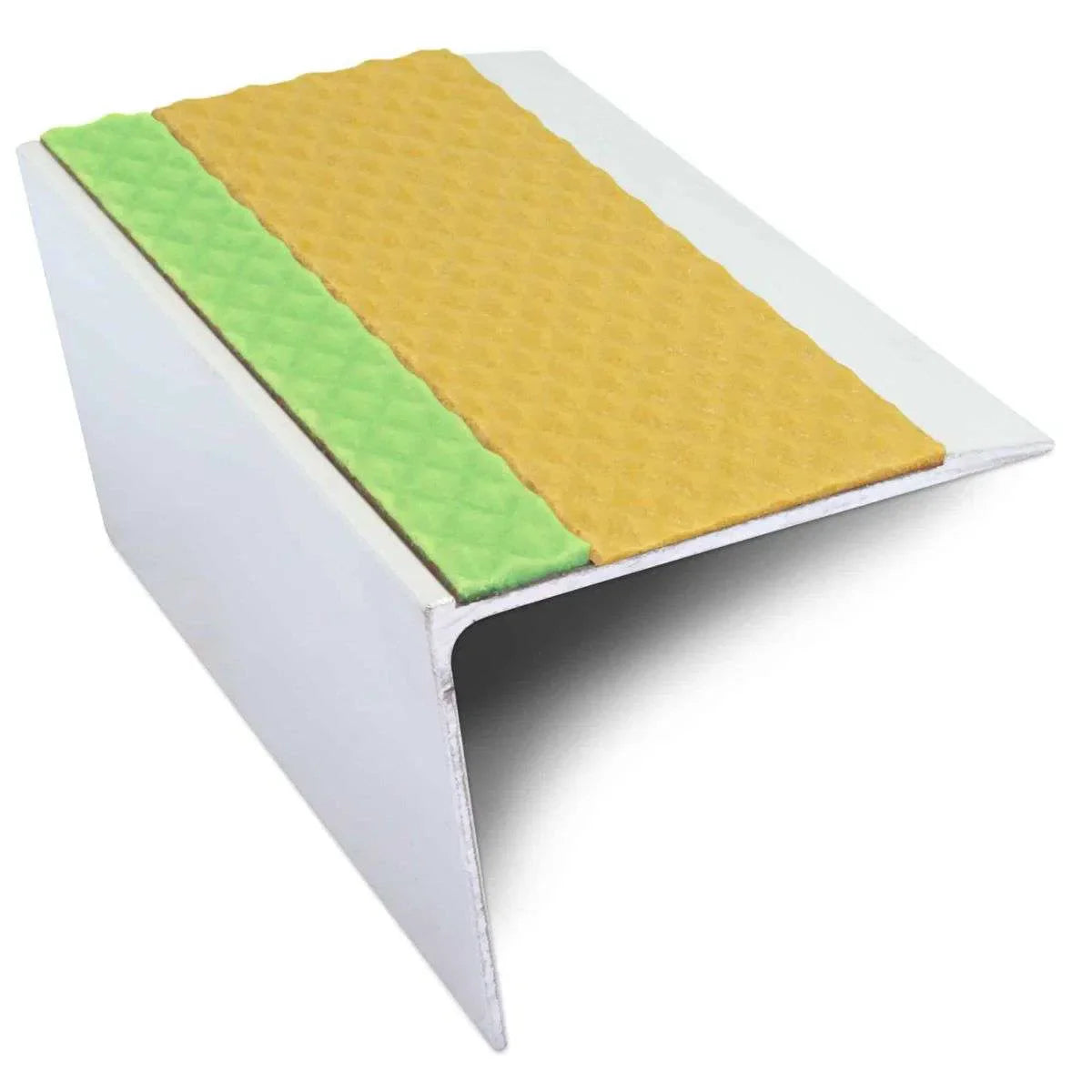 ASL26 67x55mm Tredsafe DDA Compliant Aluminium Non Slip Stair Nosing Edge Trim With Pvc Insert Stair Nosing etc