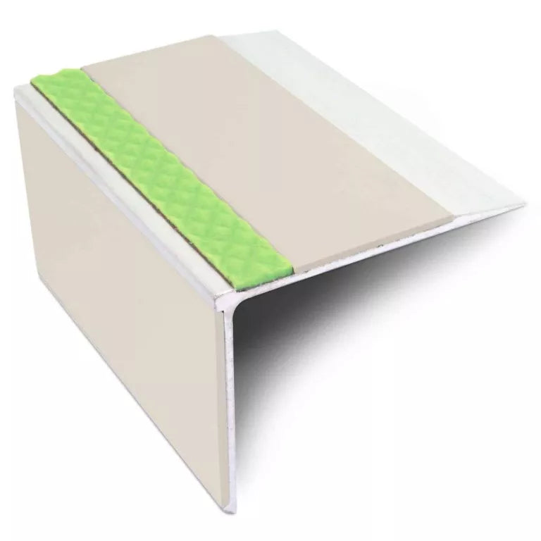 ASL27 75x58mm DDA Compliant Aluminium Non Slip Stair Nosing Edge Trim With Pvc Insert Stair Nosing etc