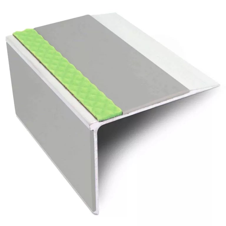 ASL27 75x58mm DDA Compliant Aluminium Non Slip Stair Nosing Edge Trim With Pvc Insert Stair Nosing etc