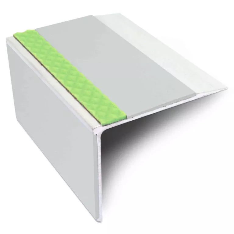 ASL27 75x58mm DDA Compliant Aluminium Non Slip Stair Nosing Edge Trim With Pvc Insert Stair Nosing etc