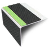 ASL28 75x58mm Rakeback Tredsafe DDA Compliant Aluminium Non Slip Stair Nosing Edge Trim