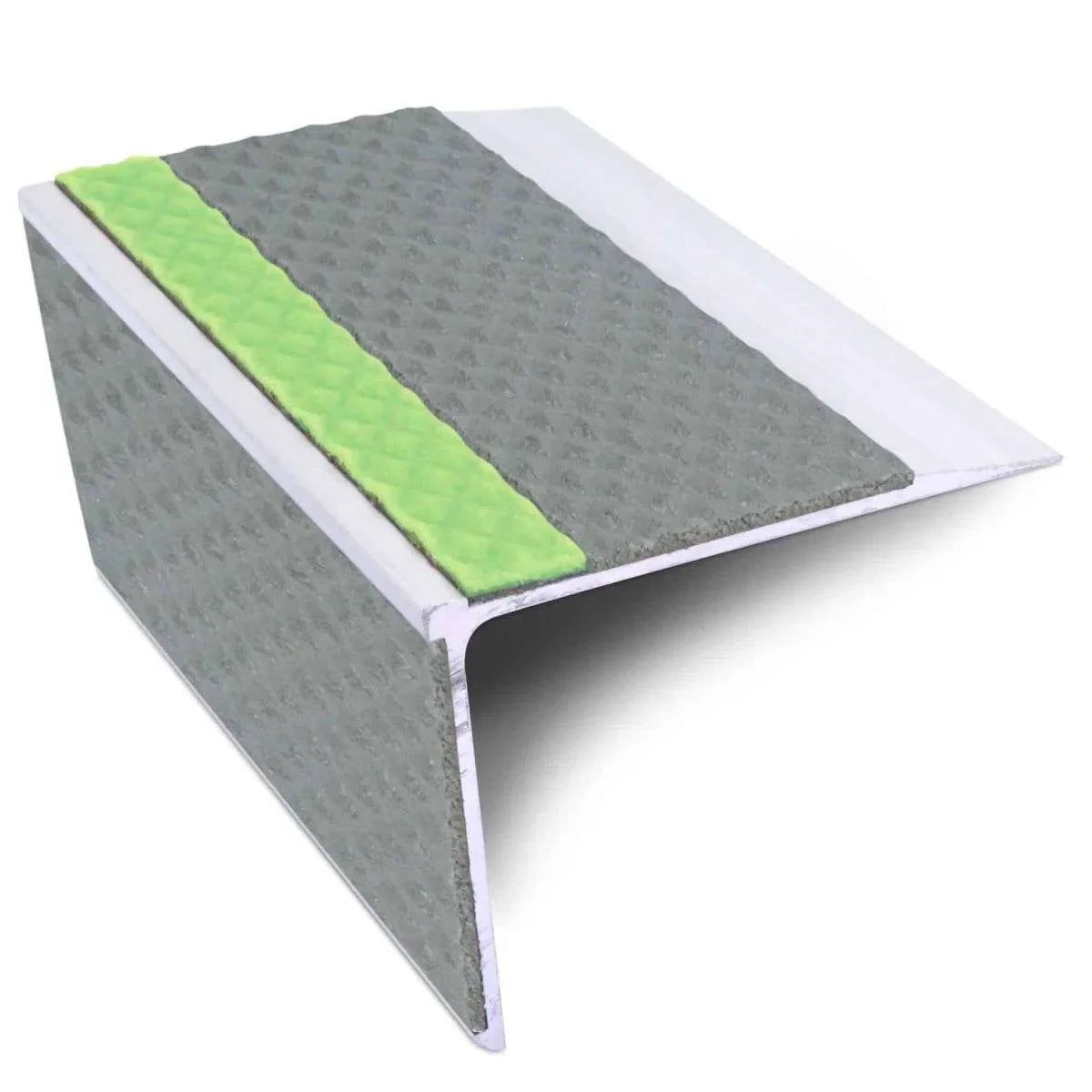 ASL28 75x58mm Rakeback Tredsafe DDA Compliant Aluminium Non Slip Stair Nosing Edge Trim With Pvc Insert Stair Nosing etc