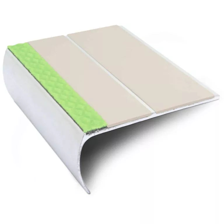 ASL29 87x40mm Aluminium Non Slip Stair Nosing Edge Trim With Pvc Insert Stair Nosing etc