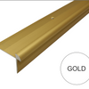 C29 42 x 28mm Anodised Aluminium LVT Stair Nosing Edge Profile for 5mm Flooring