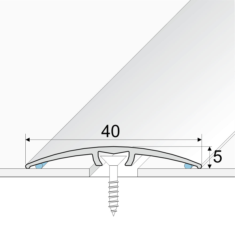 A64 40mm Anodised Aluminium Door Threshold Strip Stair Nosing etc