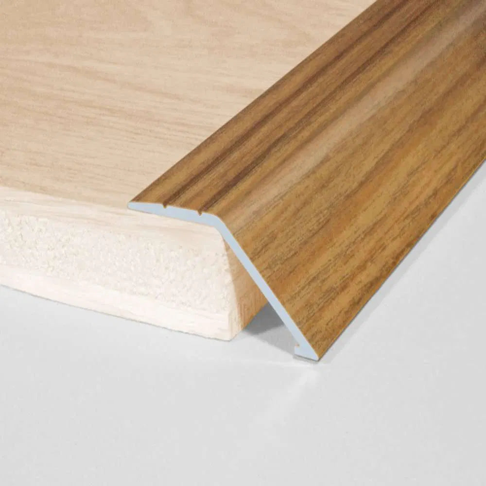 A47 41mm Aluminium Wood Effect Self Adhesive Door Threshold Ramp Profile Stair Nosing etc