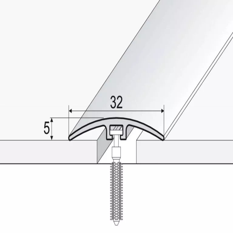 E66 32mm Pvc Wood Effect Door Threshold Strip Stair Nosing etc