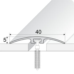 E64 40mm Pvc Wood Effect Door Threshold Strip Stair Nosing etc