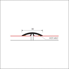 M-M0300 30mm Pvc Wood Effect Flat Self Adhesive Door Threshold Strip Stair Nosing etc