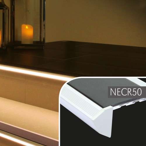 NECR50 End Caps for NALR50 Vision Light Down Stair Nosing – 2 Pack