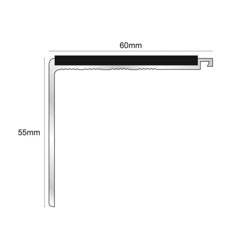 NHD17 60 x 55mm Non Slip Stair Nosing Stair Nosing etc