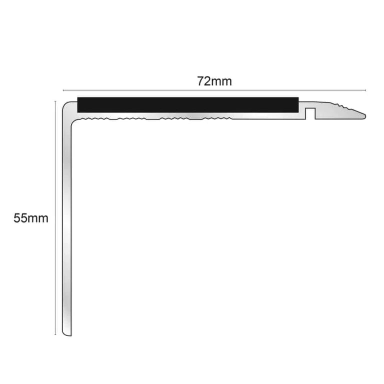 NHD22 – 72 x 55mm – Non Slip Stair Nosing Stair Nosing etc