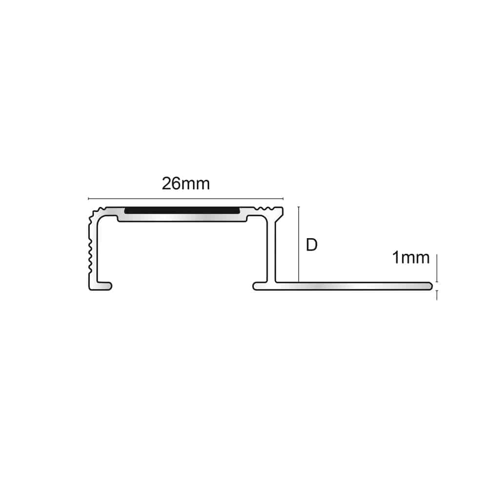 NLC – Tile-In with Carbide Insert Stair Nosing etc