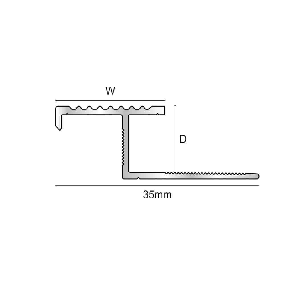 NLT – Tile-In Step Edge Stair Nosing etc