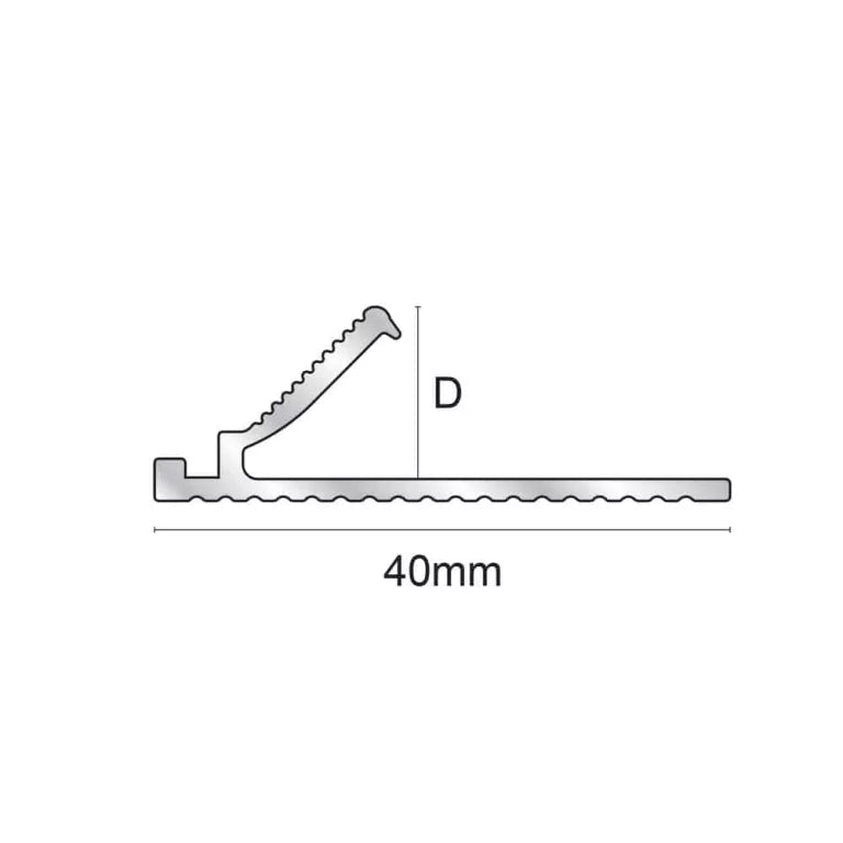 NNL01 Carpet Clamp – 40 x 10mm x 3.22m Stair Nosing etc