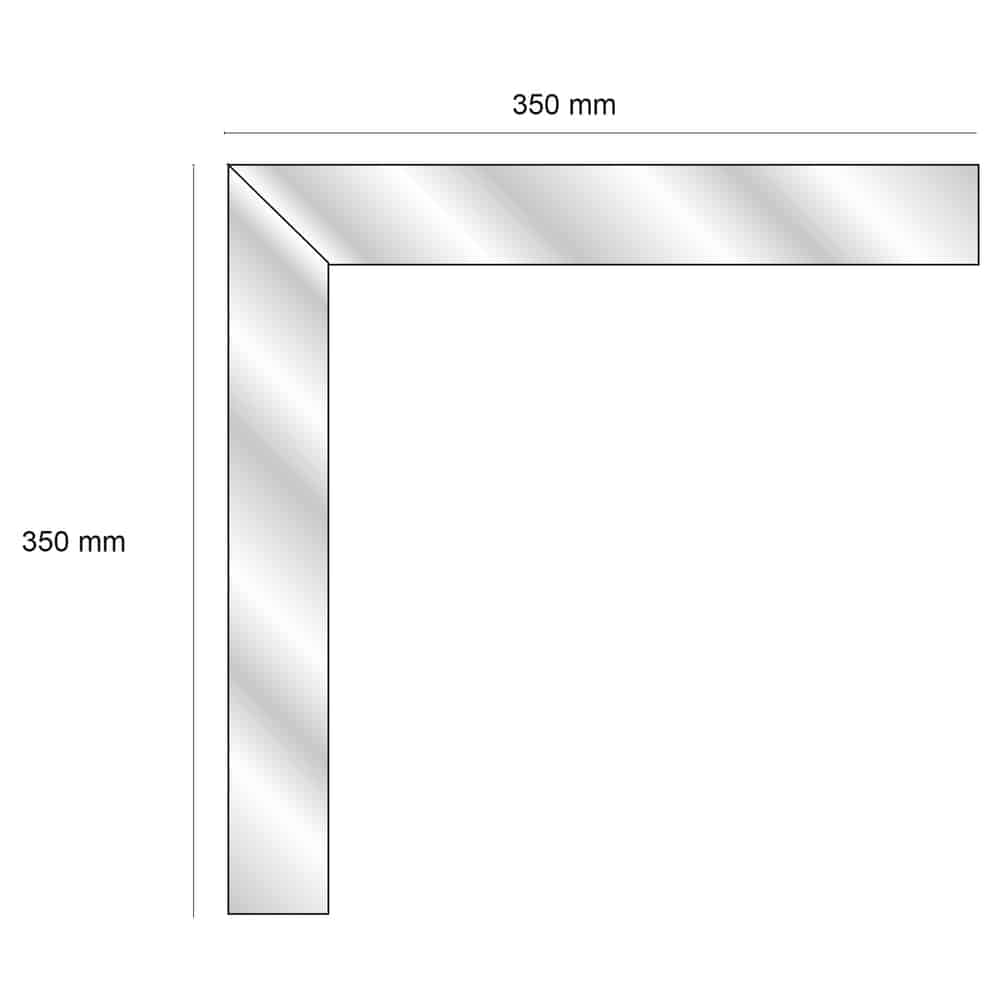 NSA Straight – 42mm Stair Edge Trim Pre-Formed 350mm Length Stair Nosing etc