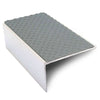 NSL01 Tredsafe 56 x 32mm Aluminium Non Slip Stair Nosing Edge Trim With PVC Insert