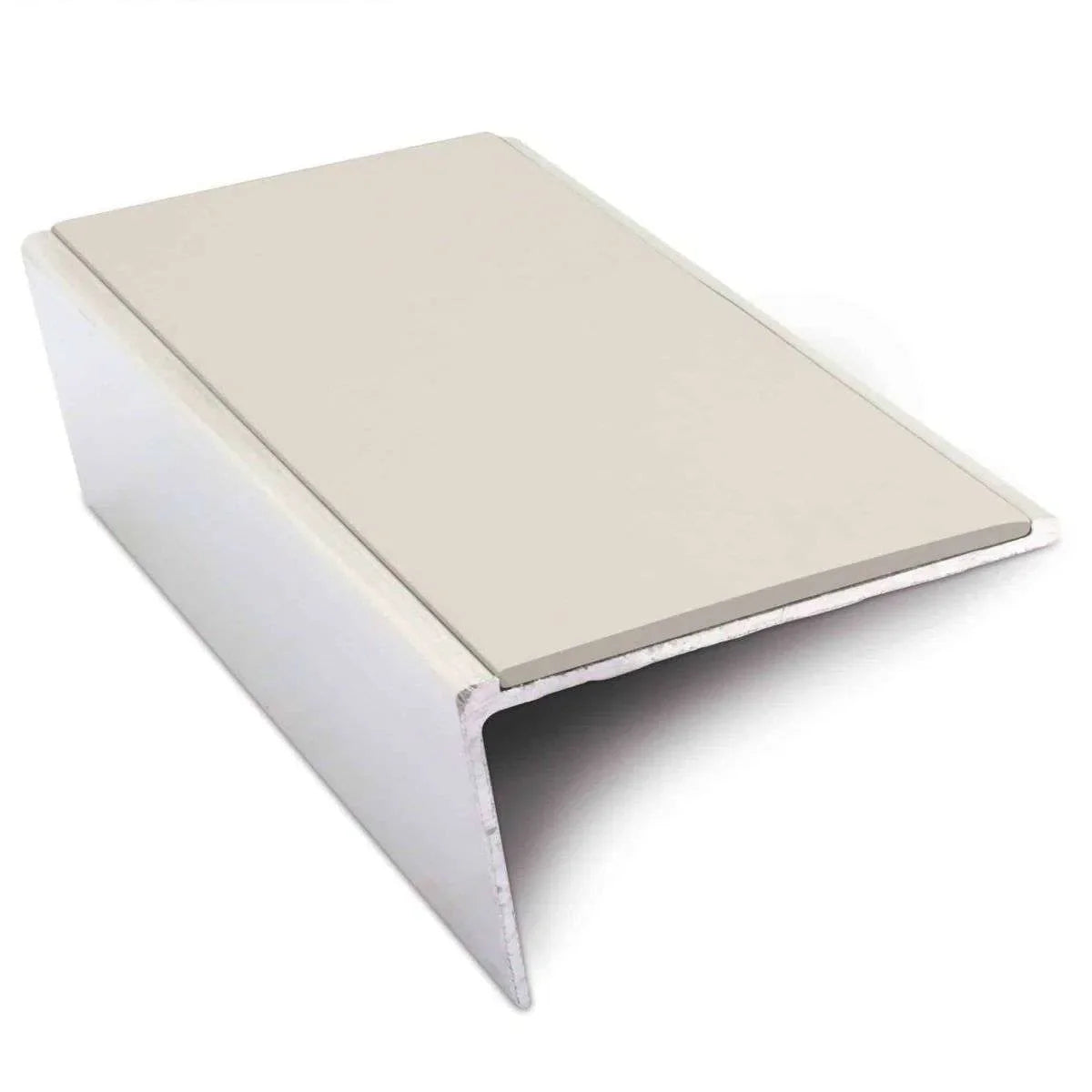 NSL02 57 x 32mm Aluminium Non Slip Stair Nosing Rakeback Edge Trim With Pvc Insert Stair Nosing etc