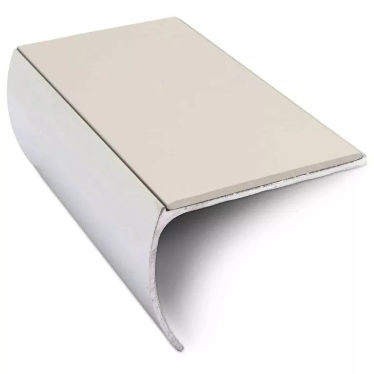 NSL03 57 x 40mm Aluminium Non Slip Stair Nosing Bullnose Edge Trim With Pvc Insert Stair Nosing etc