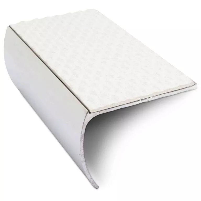 NSL03 Tredsafe 57 x 40mm Aluminium Non Slip Stair Nosing Bullnose Edge Trim With Pvc Insert Stair Nosing etc