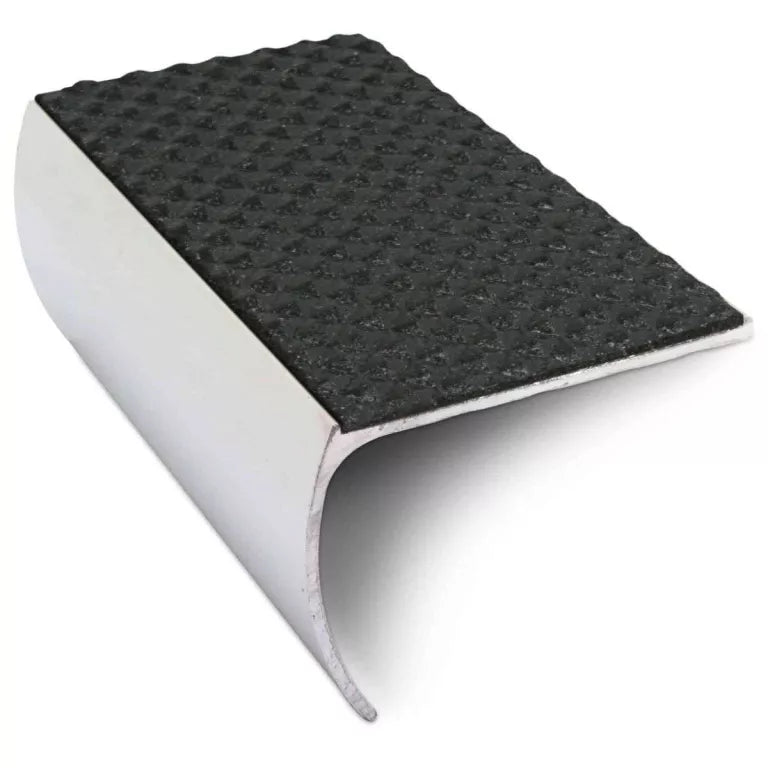 NSL03 Tredsafe 57 x 40mm Aluminium Non Slip Stair Nosing Bullnose Edge Trim With Pvc Insert Stair Nosing etc