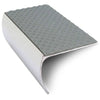 NSL03 Tredsafe 57 x 40mm Aluminium Non Slip Stair Nosing Bullnose Edge Trim With PVC Insert