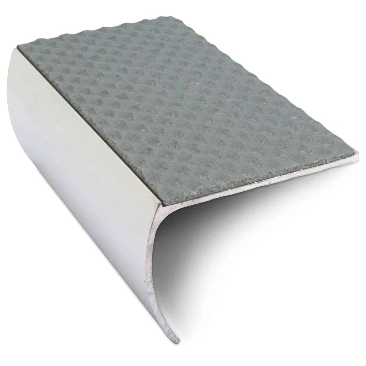 NSL03 Tredsafe 57 x 40mm Aluminium Non Slip Stair Nosing Bullnose Edge Trim With Pvc Insert Stair Nosing etc