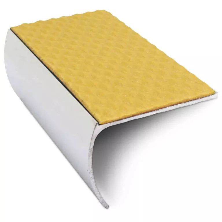 NSL03 Tredsafe 57 x 40mm Aluminium Non Slip Stair Nosing Bullnose Edge Trim With Pvc Insert Stair Nosing etc