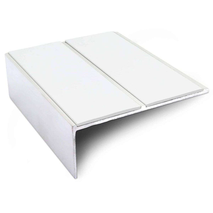 NSL09 85 x 32mm Aluminium Non Slip Stair Nosing Edge Trim With PVC Insert