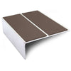 NSL09 85 x 32mm Aluminium Non Slip Stair Nosing Edge Trim With PVC Insert