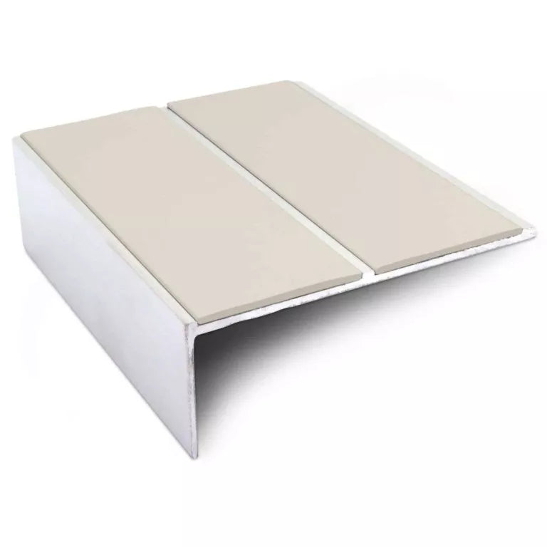 NSL09 85 x 32mm Aluminium Non Slip Stair Nosing Edge Trim With Pvc Insert Stair Nosing etc