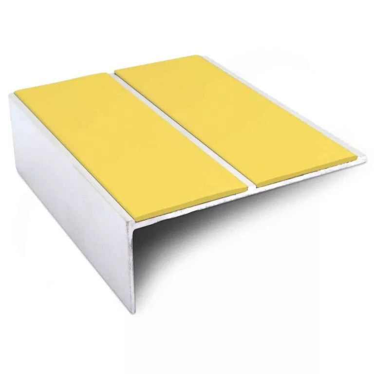 NSL09 85 x 32mm Aluminium Non Slip Stair Nosing Edge Trim With Pvc Insert Stair Nosing etc