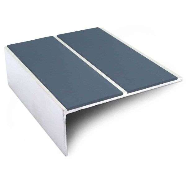 NSL09 85 x 32mm Aluminium Non Slip Stair Nosing Edge Trim With PVC Insert