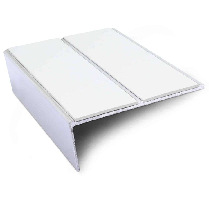 NSL10 85 x 32mm Aluminium Non Slip Stair Nosing Edge Trim With PVC Insert