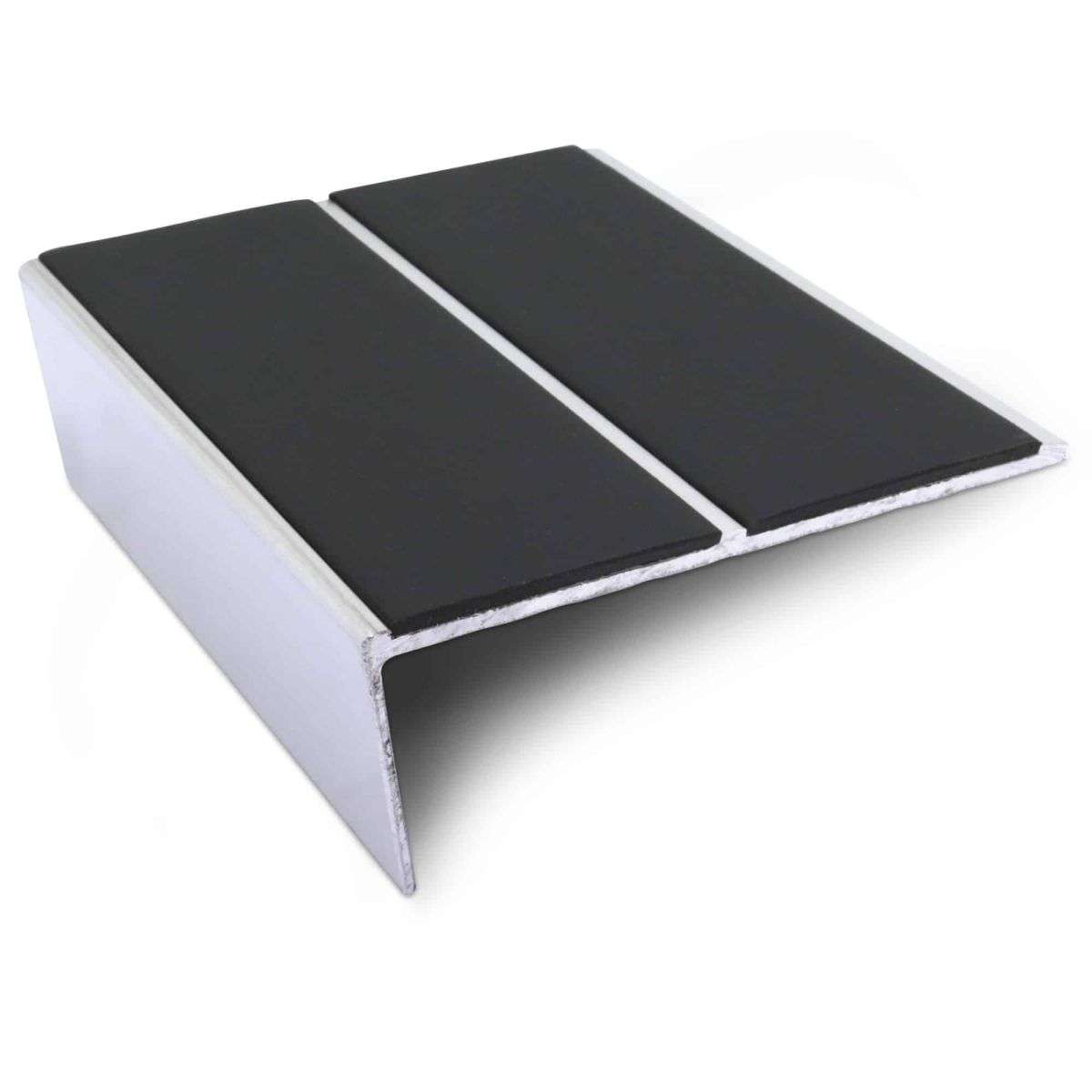 NSL10 85 x 32mm Aluminium Non Slip Stair Nosing Edge Trim With Pvc Insert Stair Nosing etc