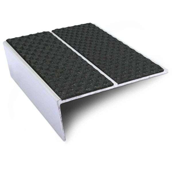 NSL10 Tredsafe 85 x 32mm Aluminium Non Slip Stair Nosing Edge Trim With Pvc Insert Stair Nosing etc