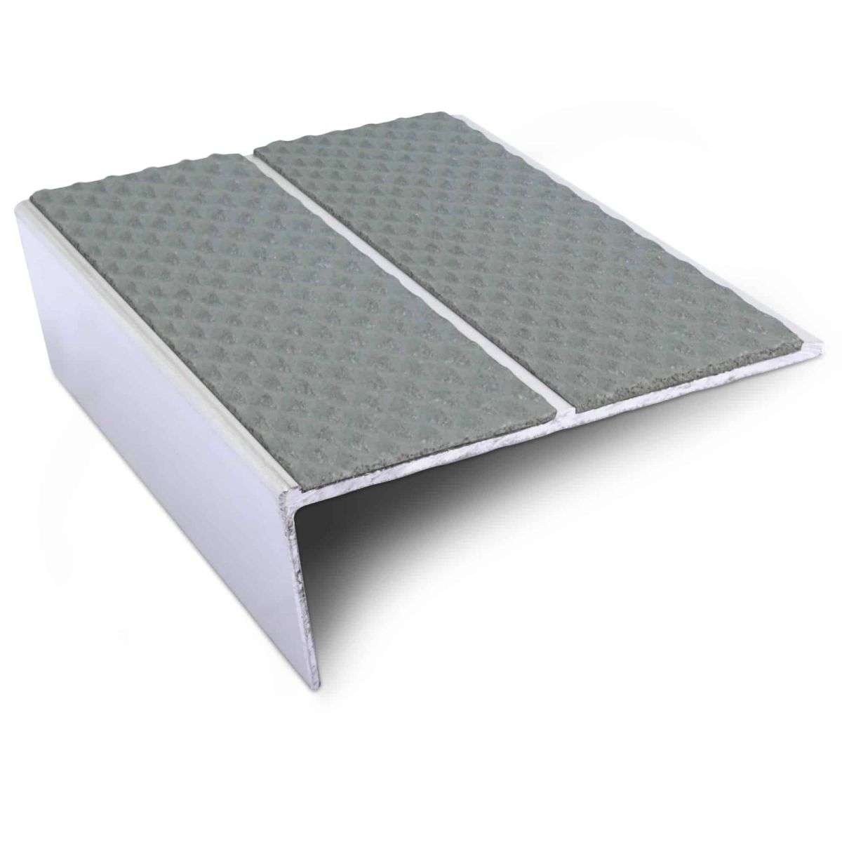 NSL10 Tredsafe 85 x 32mm Aluminium Non Slip Stair Nosing Edge Trim With Pvc Insert Stair Nosing etc