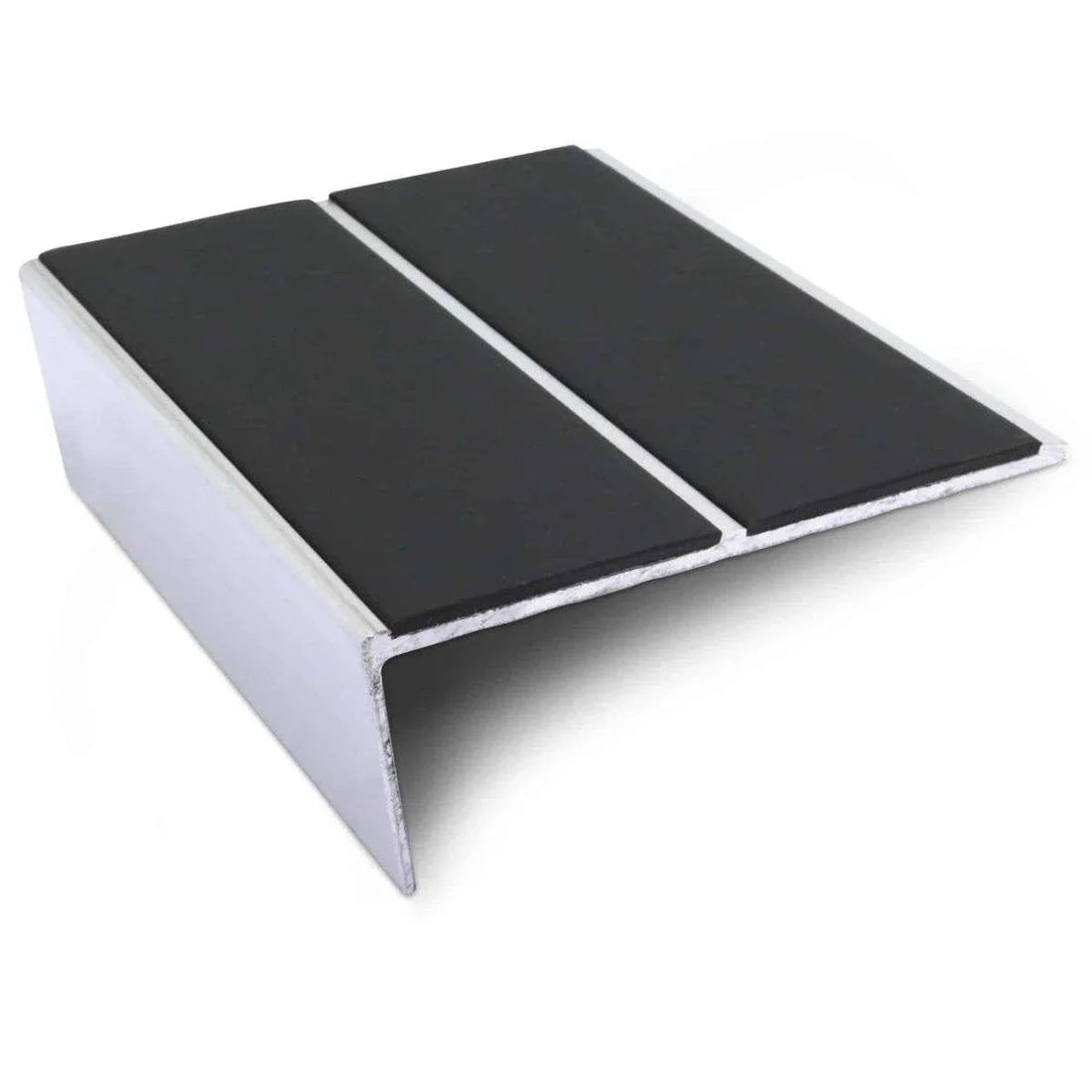 NSL10 85 x 32mm Aluminium Non Slip Stair Nosing Edge Trim With PVC Insert
