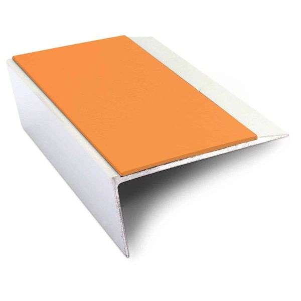 NSL16 66 x 32mm Aluminium Non Slip Stair Nosing Edge Trim With Pvc Insert Rakeback Stair Nosing etc