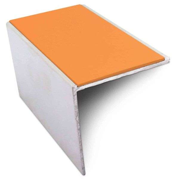 NSL19 56 x 55mm DDA Compliant Aluminium Non Slip Stair Nosing Edge Trim With Pvc Insert Stair Nosing etc