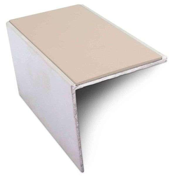 NSL19 56 x 55mm DDA Compliant Aluminium Non Slip Stair Nosing Edge Trim With Pvc Insert Stair Nosing etc